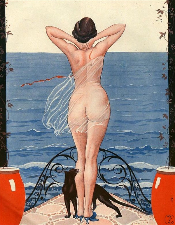 被美国禁售轻情色杂志十大经典插画